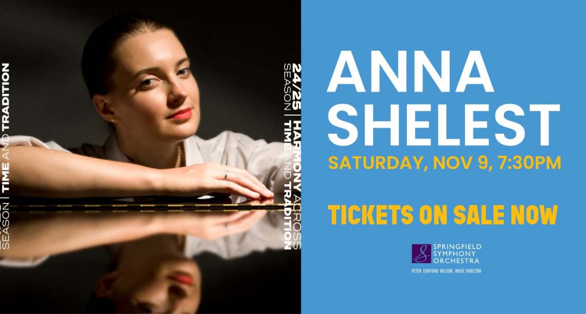 Springfield Symphony Orchestra concert description - Anna Shelest, November 9th